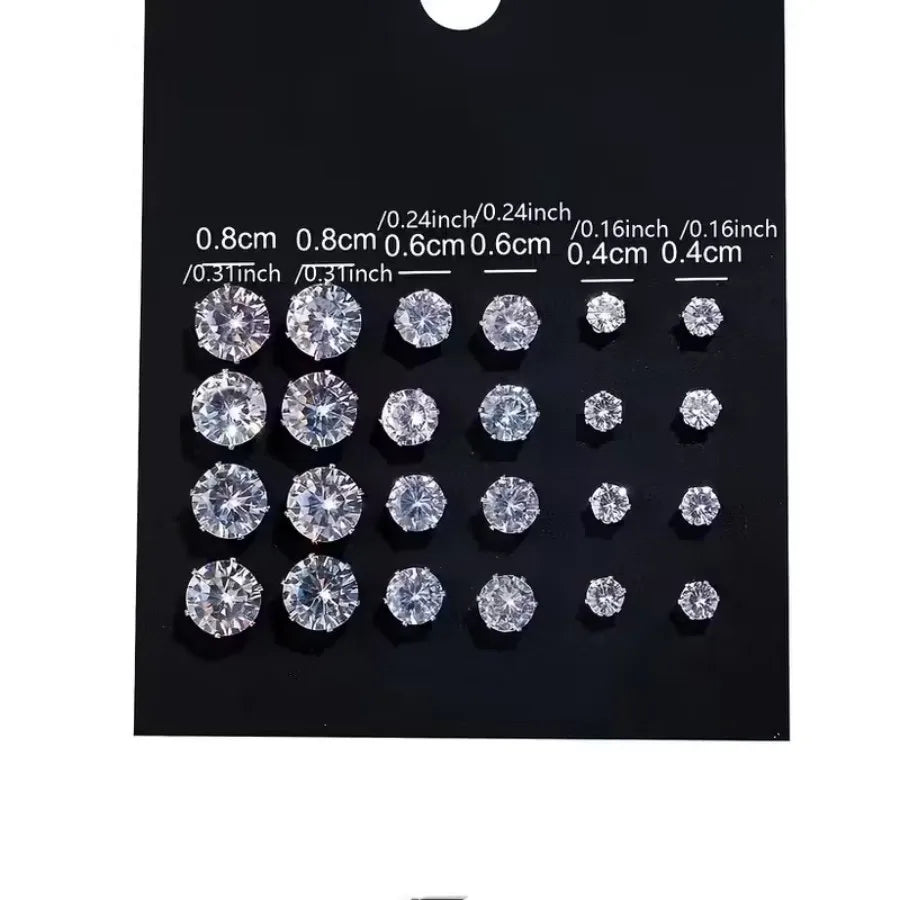 Timeless Steel Gem Studs