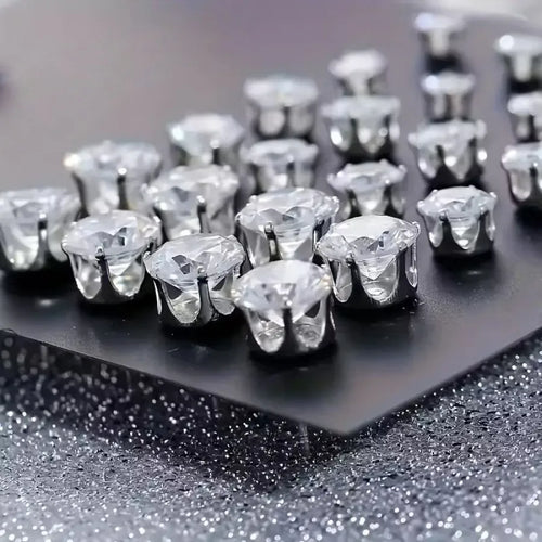 Timeless Steel Gem Studs
